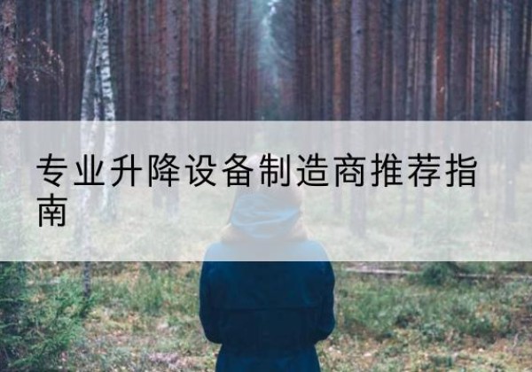 桐柏电动剪叉升降平台厂家-专业升降设备制造商推荐指南